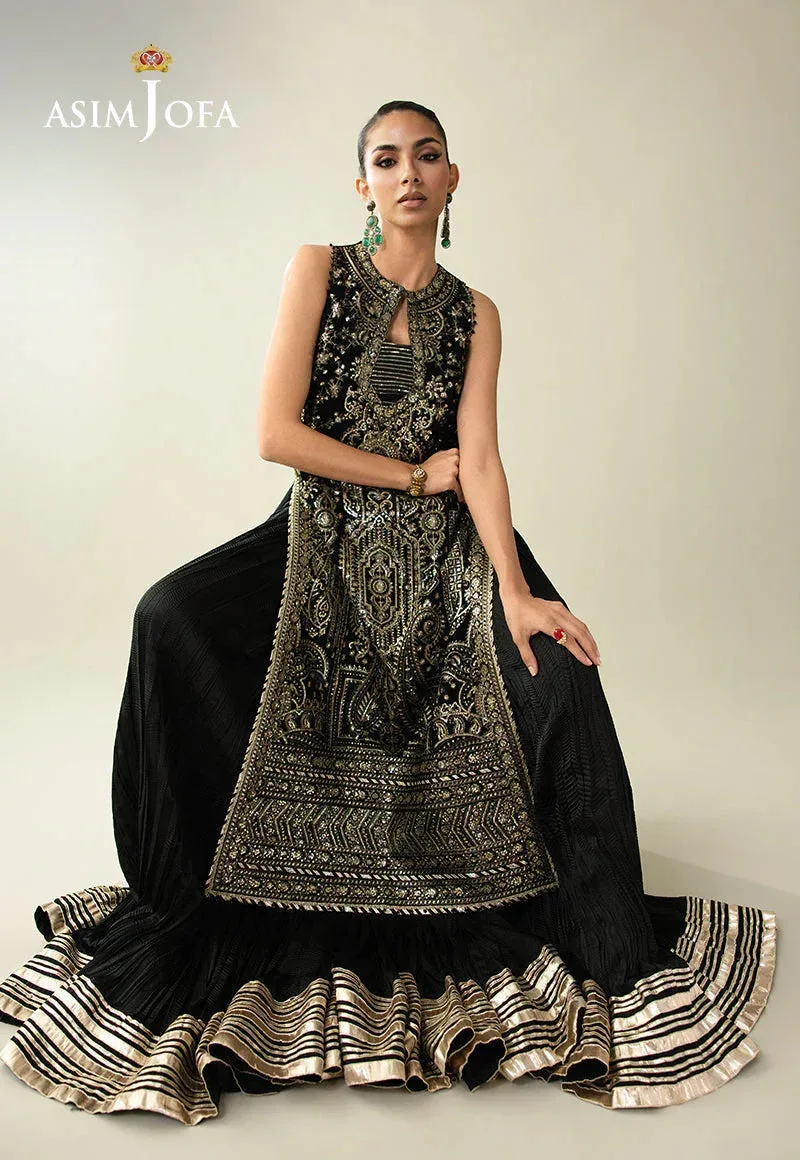 Asim Jofa Makhmal Velvet 25 Black Velvet – view 8 – Poshaq