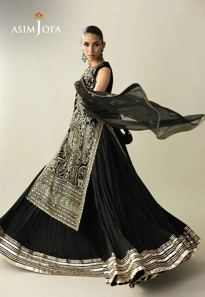 Asim Jofa Makhmal Velvet 25 Black Velvet – view 9 – Poshaq