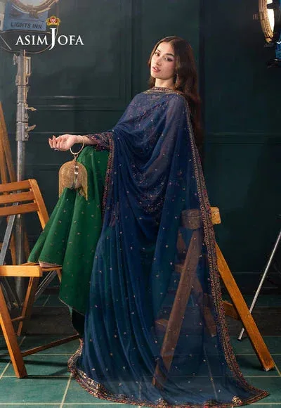 Asim Jofa Lumiere Formals Green – view 7 – Poshaq