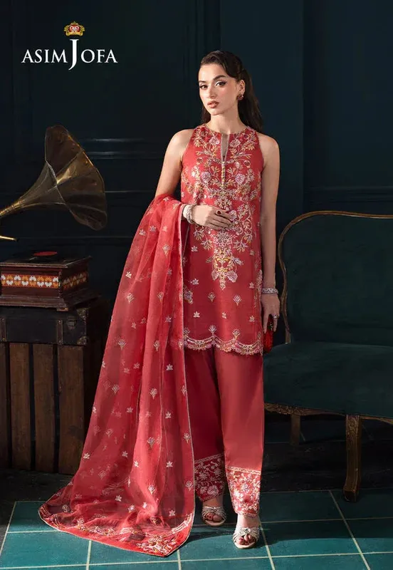 Asim Jofa Lumiere Formals Coral – view 1 – Poshaq