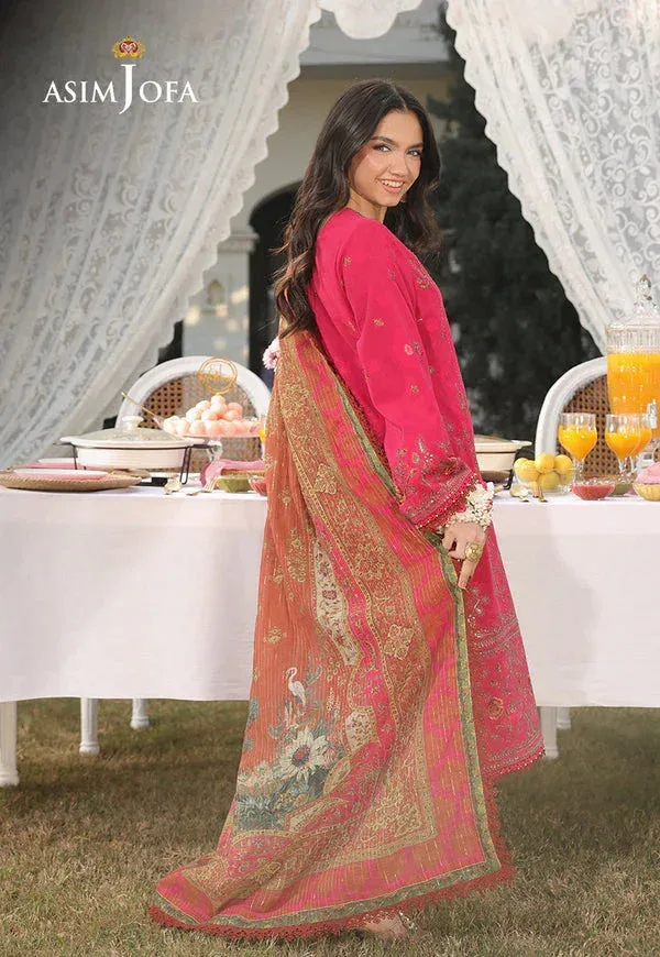 Asim Jofa Summer Rhapsody Fuchsia – view 1 – Poshaq