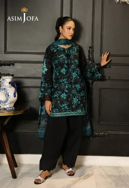Asim Jofa Summer Rhapsody Organza – view 1 – Poshaq