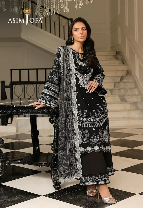 Asim Jofa Summer Rhapsody Organza – view 1 – Poshaq