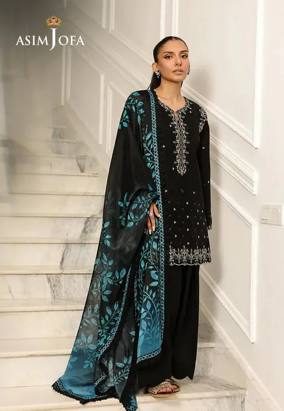 Asim Jofa Summer Rhapsody Organza – view 1 – Poshaq