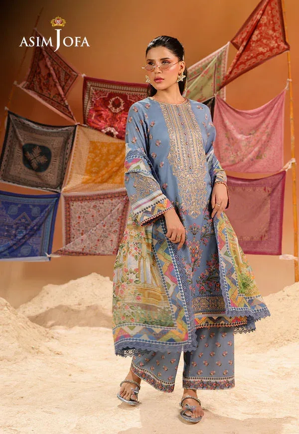 Asim Jofa Summer Rhapsody Organza – view 1 – Poshaq