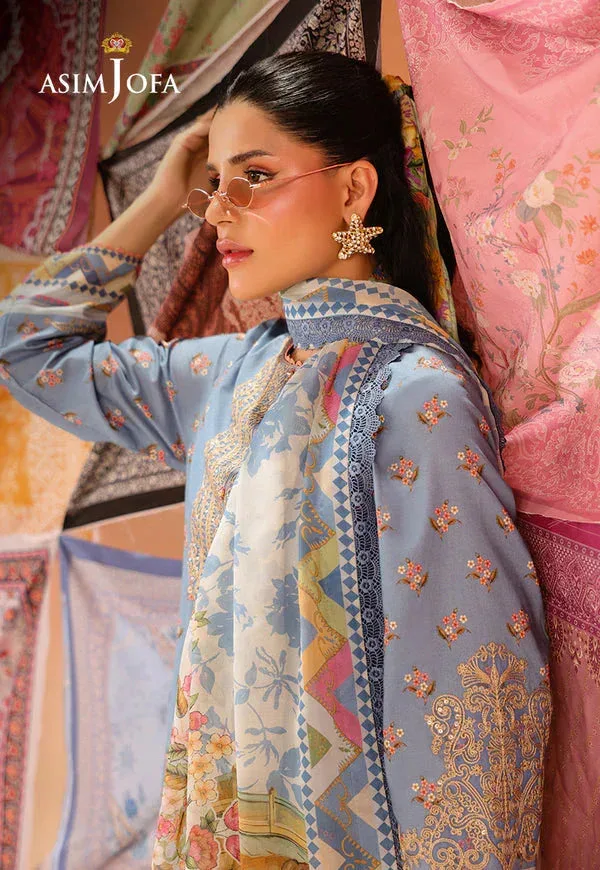 Asim Jofa Summer Rhapsody Organza – view 3 – Poshaq