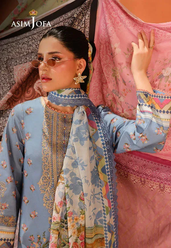 Asim Jofa Summer Rhapsody Organza – view 4 – Poshaq