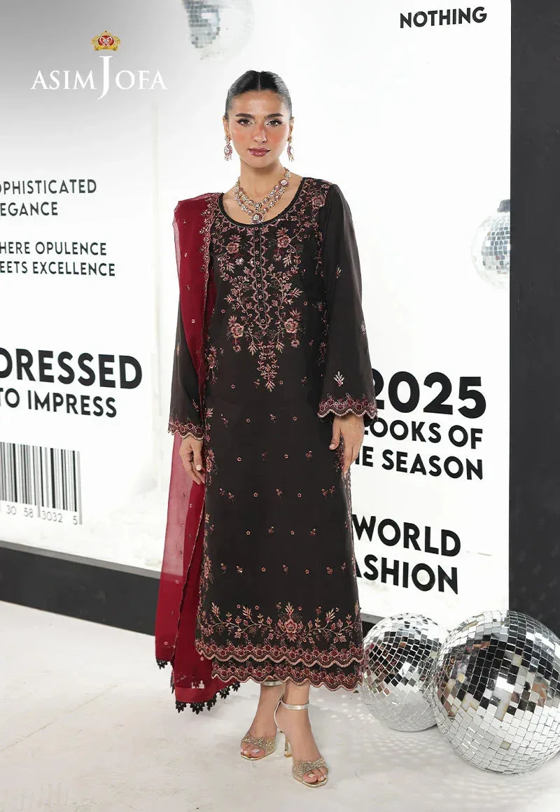 Asim Jofa En Vogue Maroon – view 4 – Poshaq