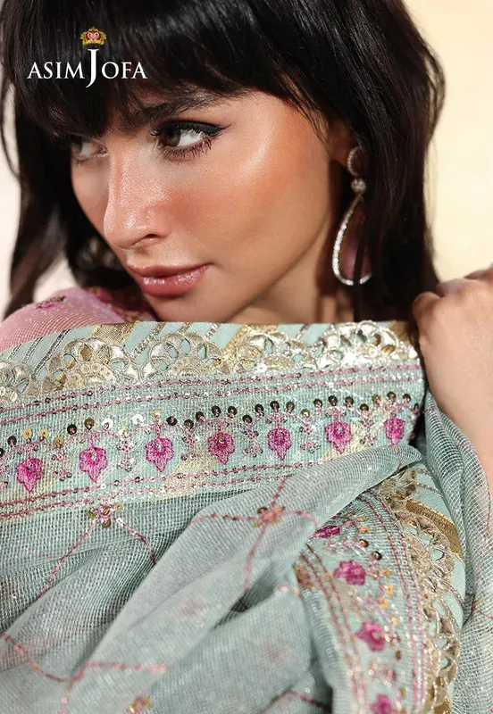 Asim Jofa En Vogue Magenta Net – view 1 – Poshaq