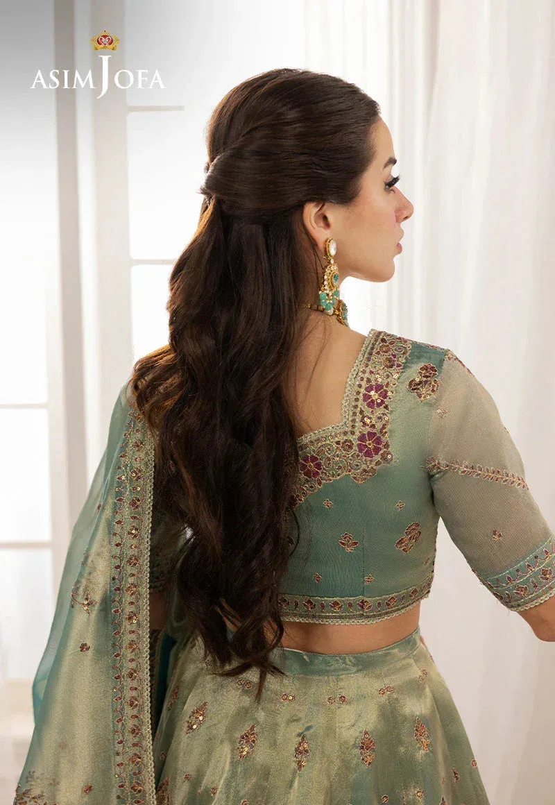 Asim Jofa Izel Luxury Collection Turquoise – view 1 – Poshaq