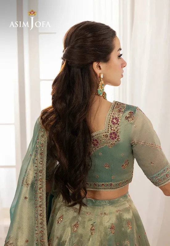 Asim Jofa Izel Luxury Collection Turquoise – view 1 – Poshaq