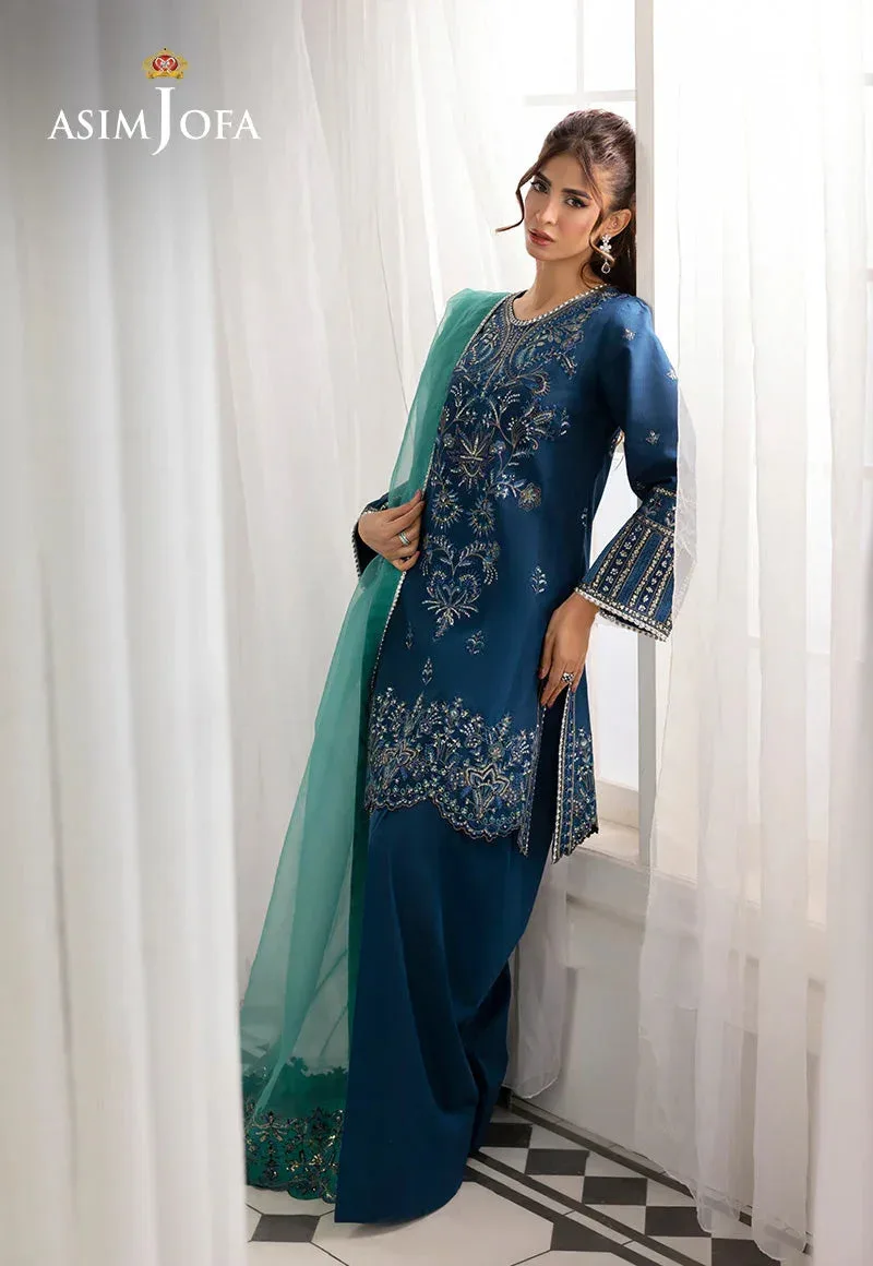 Asim Jofa Izel Luxury Collection Turquoise – view 5 – Poshaq