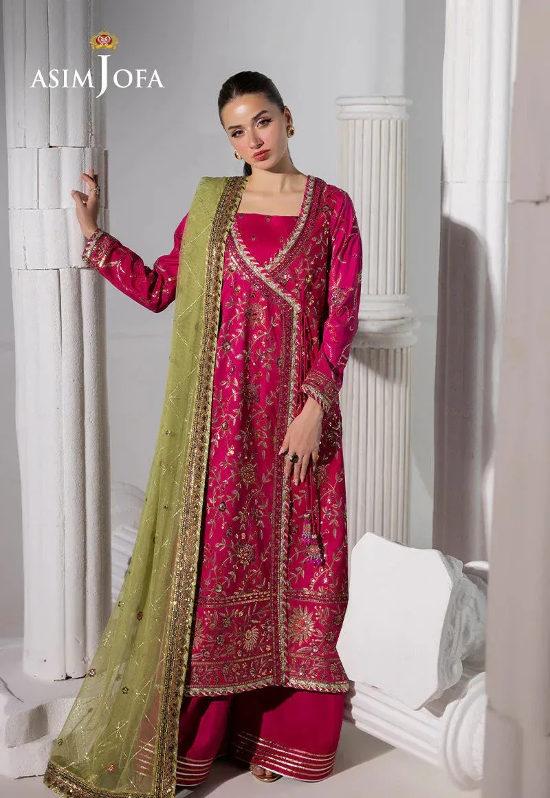 Asim Jofa Izel Luxury Collection Fuchsia – view 2 – Poshaq