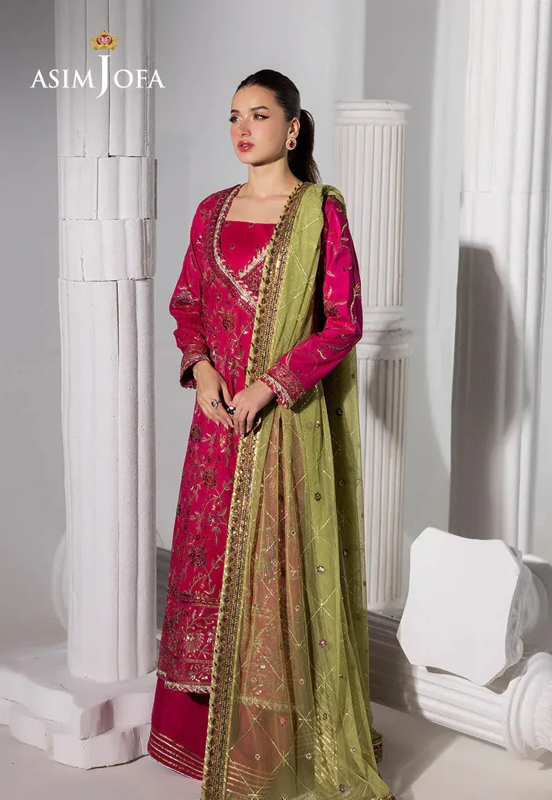 Asim Jofa Izel Luxury Collection Fuchsia – view 3 – Poshaq