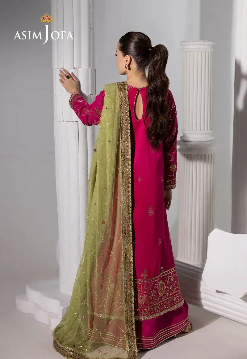 Asim Jofa Izel Luxury Collection Fuchsia – view 4 – Poshaq