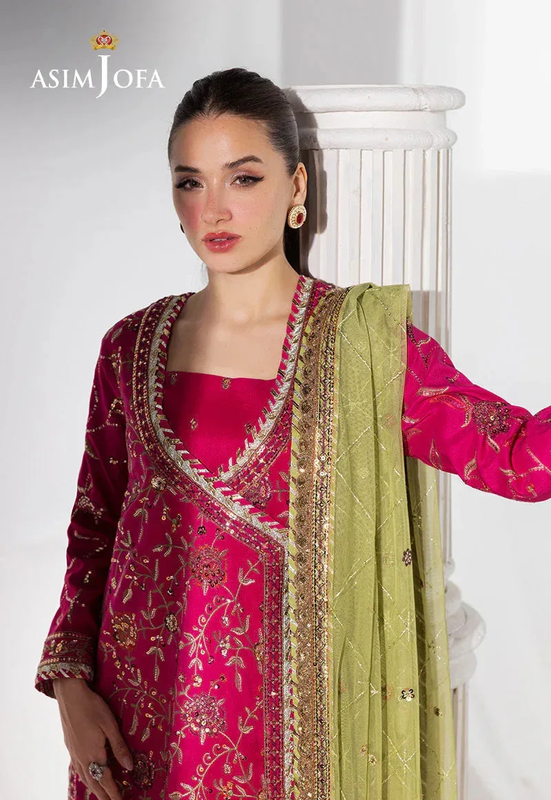 Asim Jofa Izel Luxury Collection Fuchsia – view 5 – Poshaq