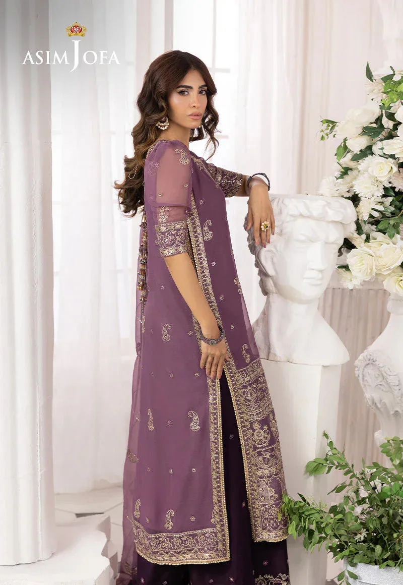 Asim Jofa Izel Luxury Collection Magenta – view 4 – Poshaq