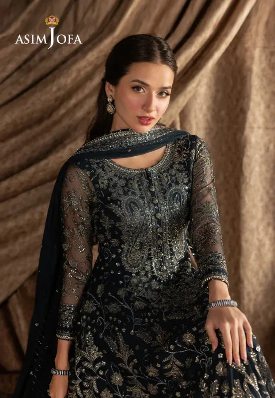 Asim Jofa Izel Luxury Collection Blue – view 1 – Poshaq