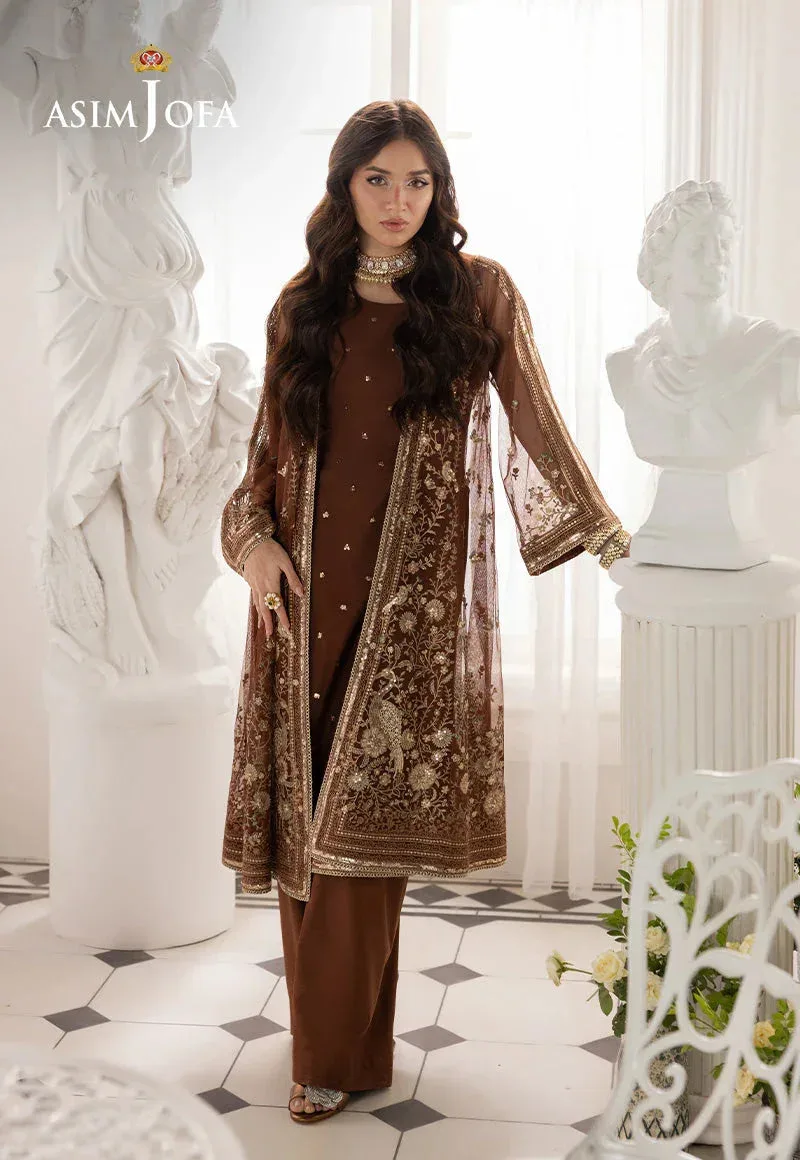 Asim Jofa Izel Luxury Collection Brown – view 2 – Poshaq