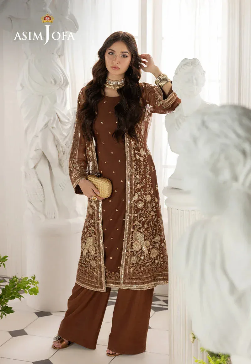 Asim Jofa Izel Luxury Collection Brown – view 4 – Poshaq
