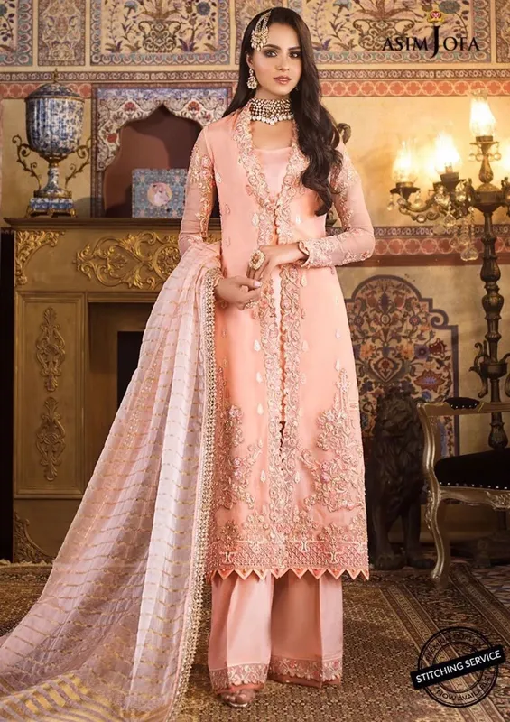 Asim Jofa Luxury Collection Raw Silk – view 1 – Poshaq