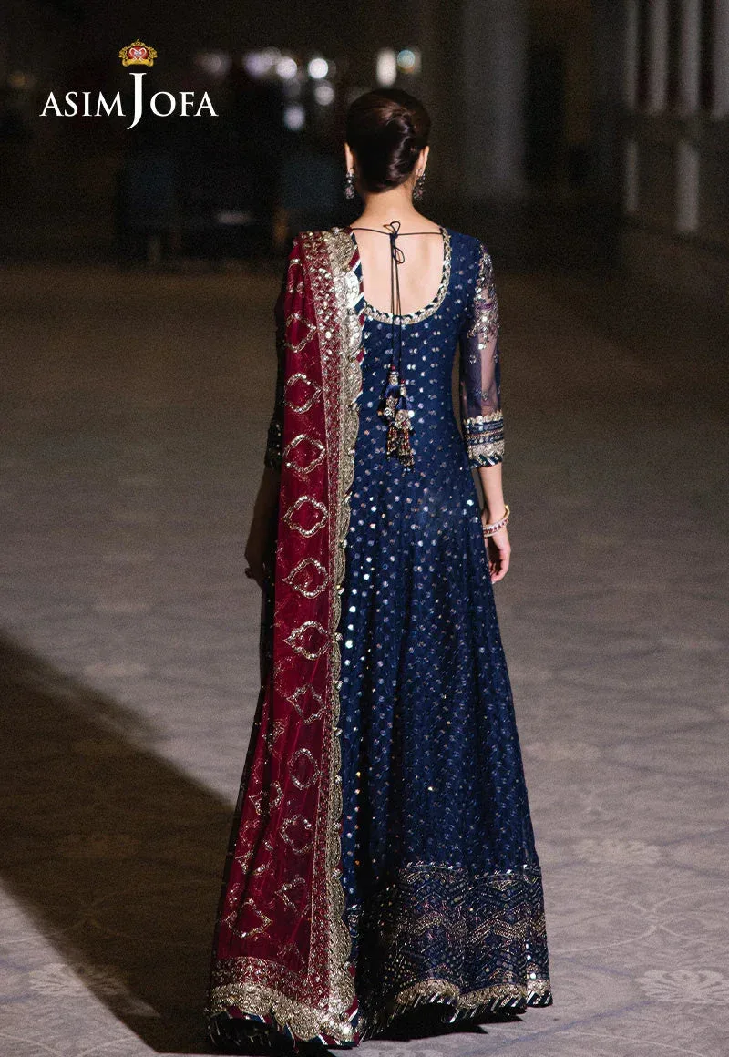 Asim Jofa Festive Collection Maroon – view 2 – Poshaq