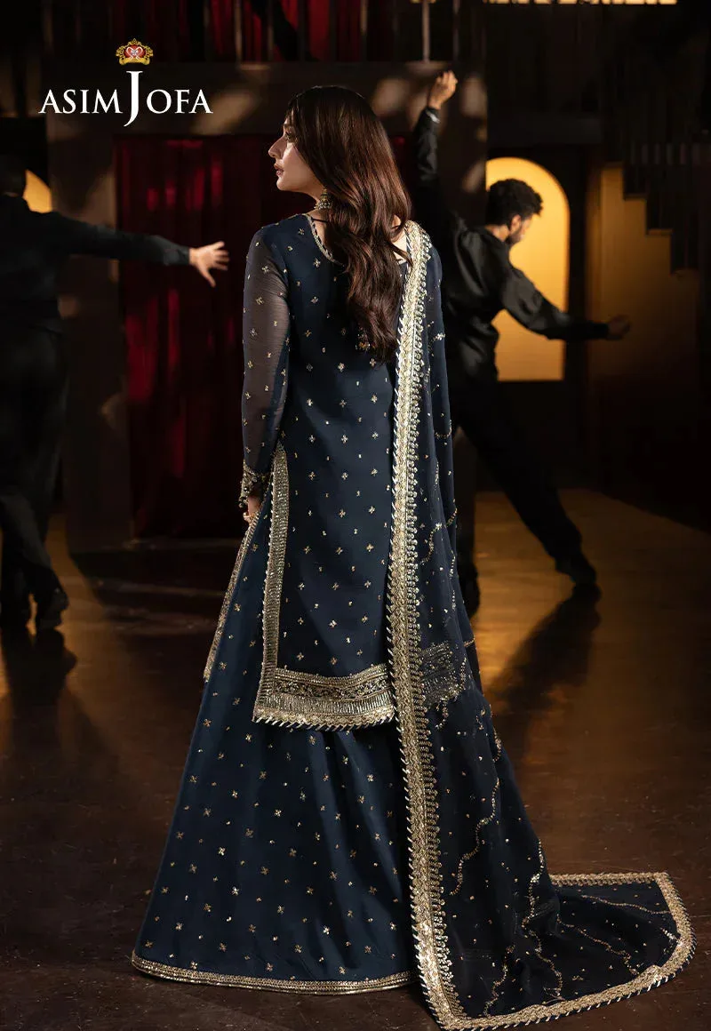 Asim Jofa Festive Opulence Teal – view 5 – Poshaq