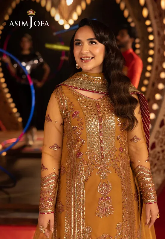 Asim Jofa Festive Opulence Magenta – view 1 – Poshaq