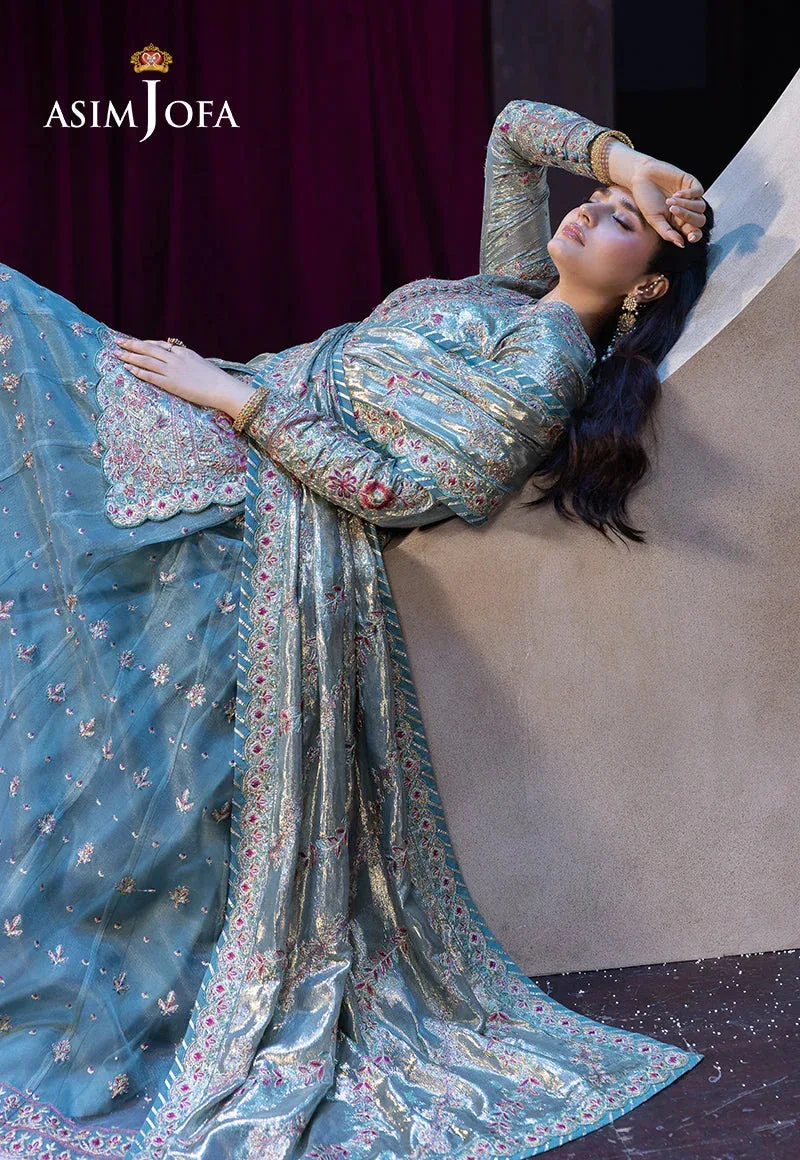 Asim Jofa Festive Opulence Maroon – view 3 – Poshaq