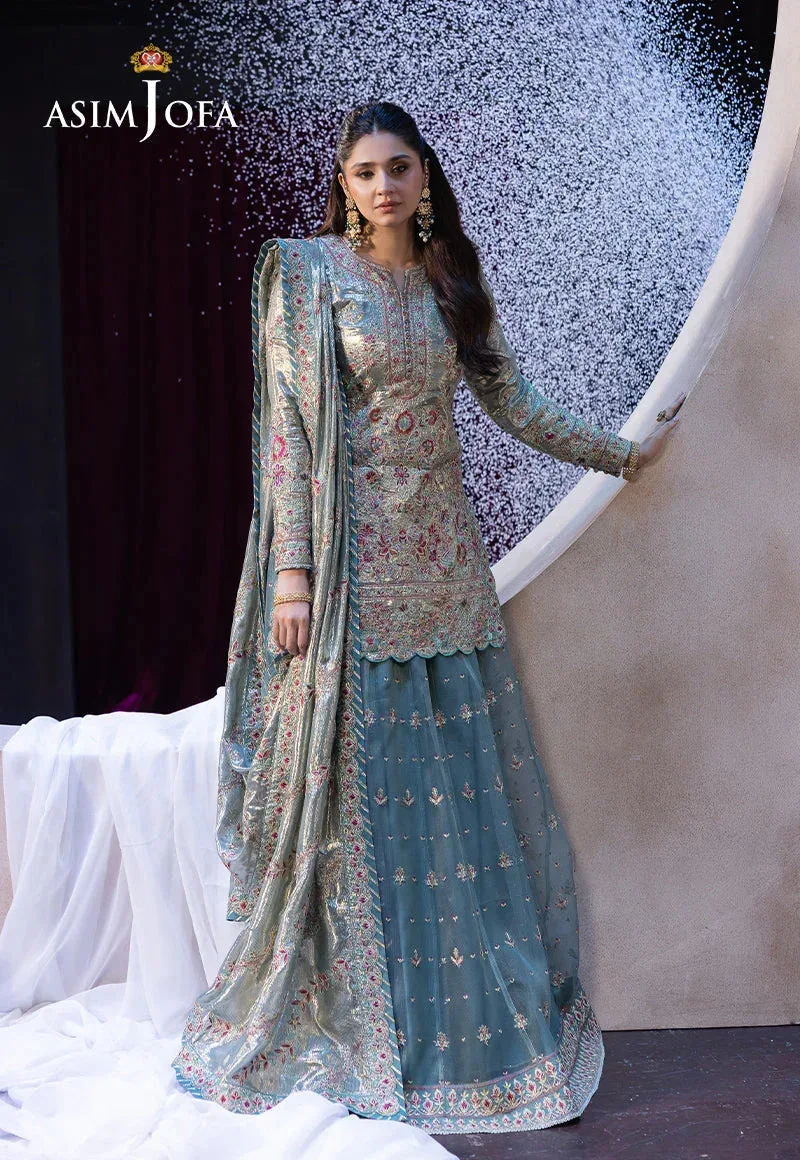 Asim Jofa Festive Opulence Maroon – view 4 – Poshaq