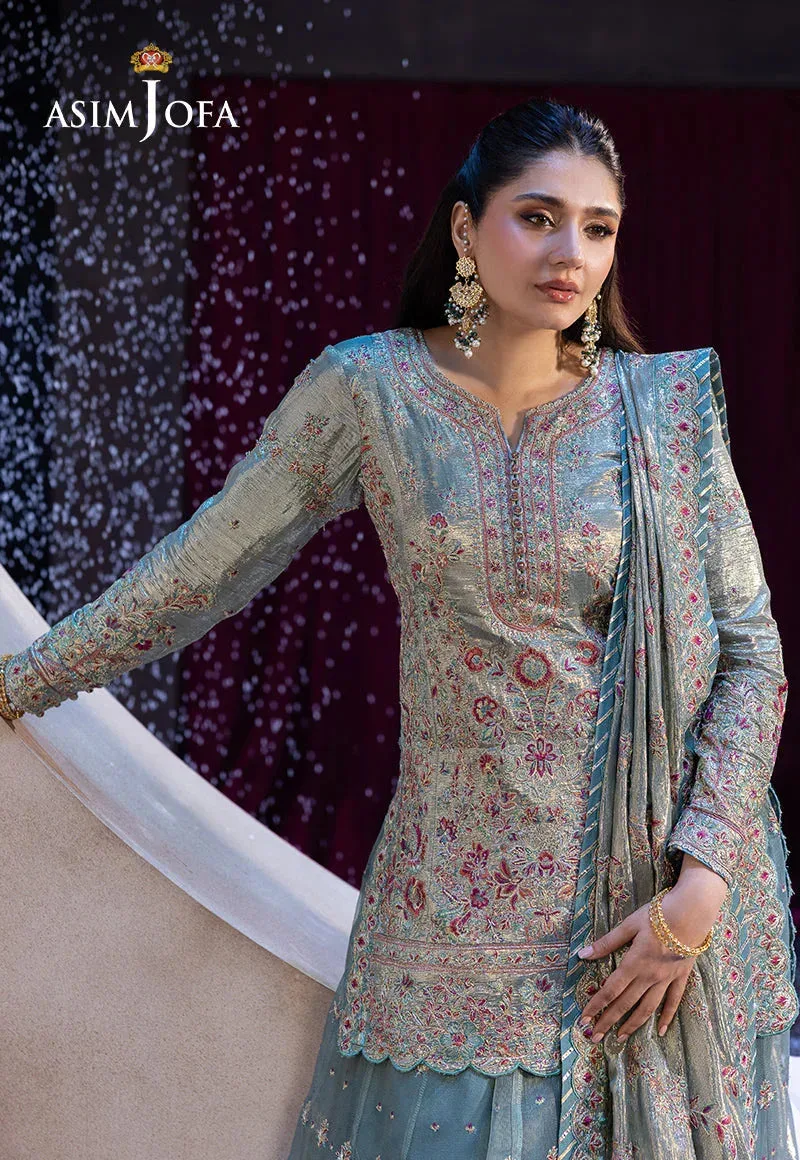 Asim Jofa Festive Opulence Maroon – view 6 – Poshaq