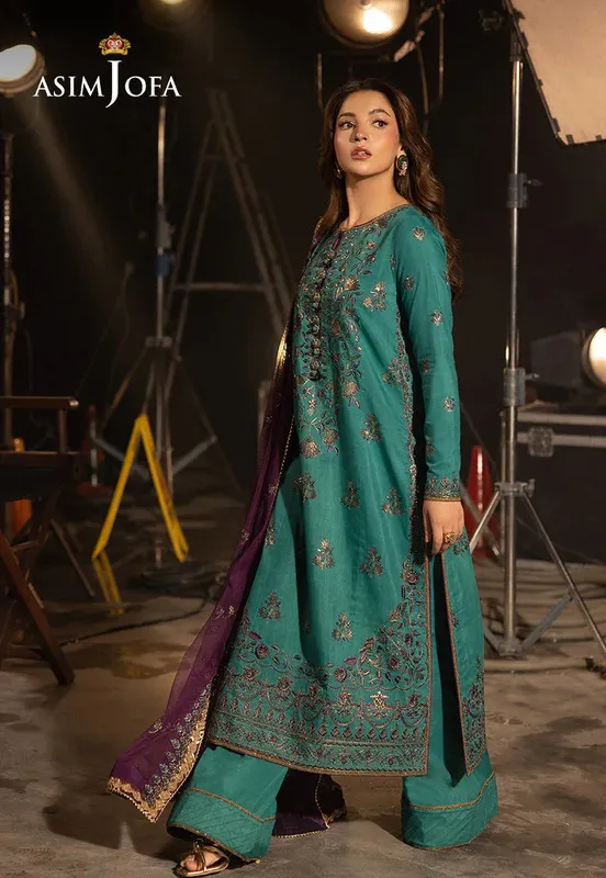 Asim Jofa Festive Opulence Purple – view 1 – Poshaq