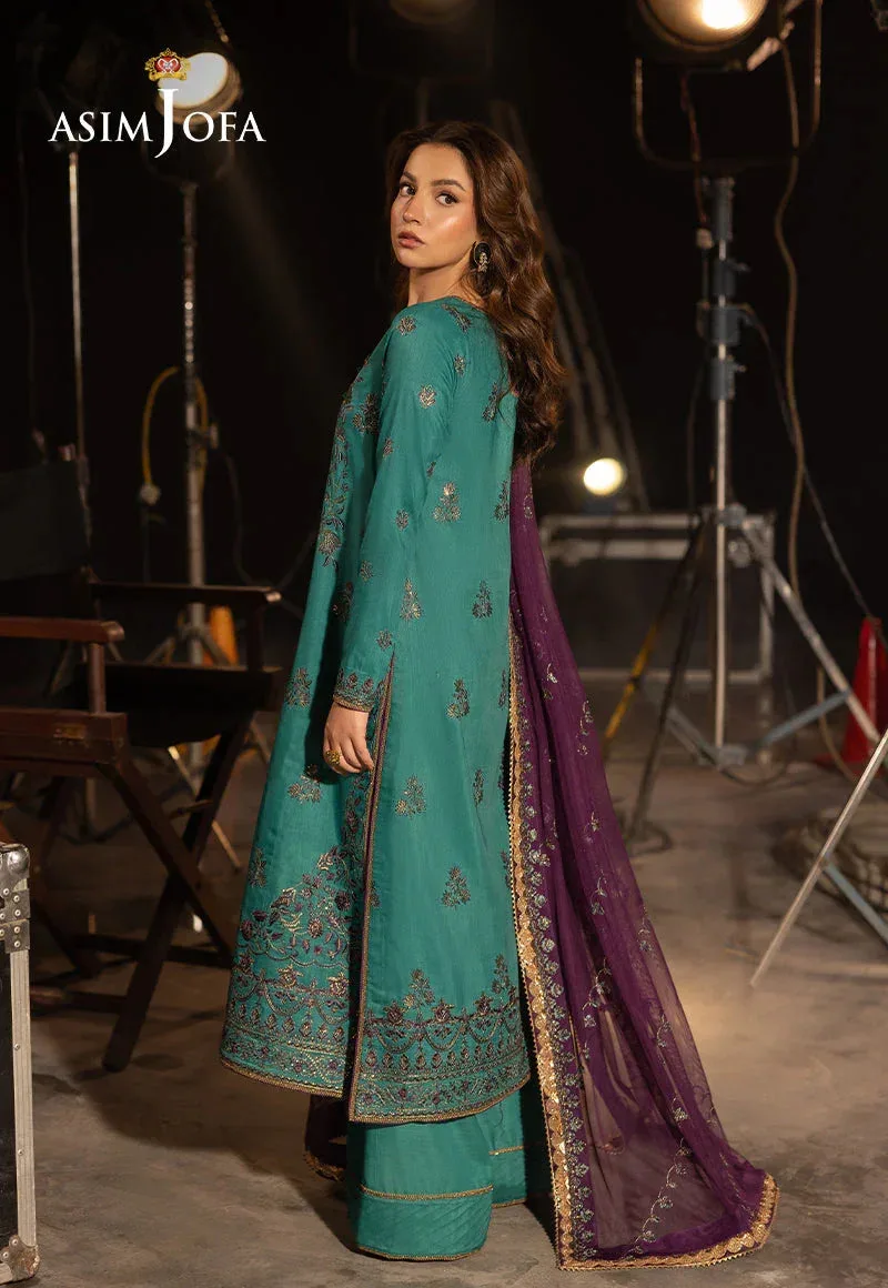 Asim Jofa Festive Opulence Purple – view 2 – Poshaq