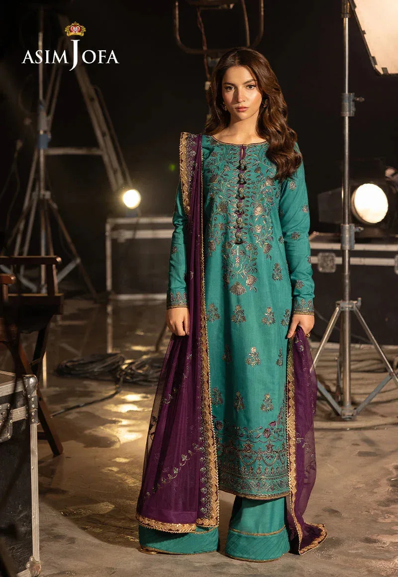 Asim Jofa Festive Opulence Purple – view 4 – Poshaq