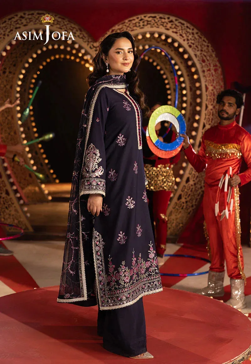 Asim Jofa Festive Opulence Magenta – view 2 – Poshaq