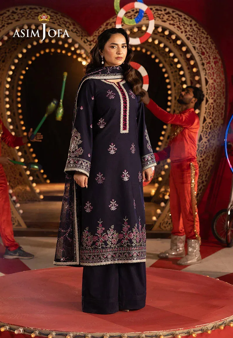 Asim Jofa Festive Opulence Magenta – view 4 – Poshaq