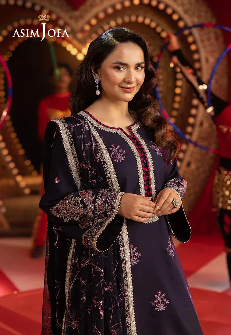 Asim Jofa Festive Opulence Magenta – view 6 – Poshaq