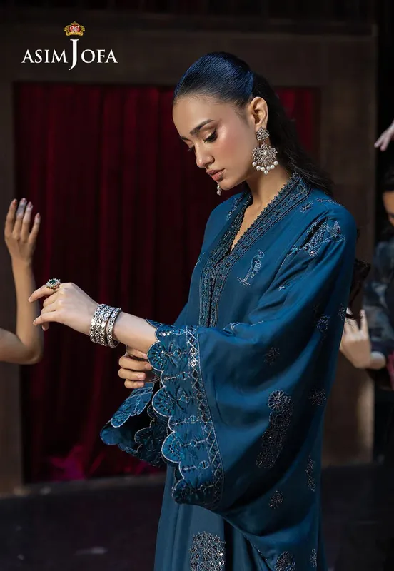 Asim Jofa Festive Opulence Silver – view 1 – Poshaq