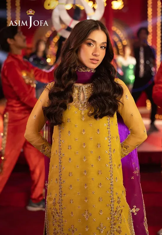 Asim Jofa Festive Opulence Magenta – view 1 – Poshaq