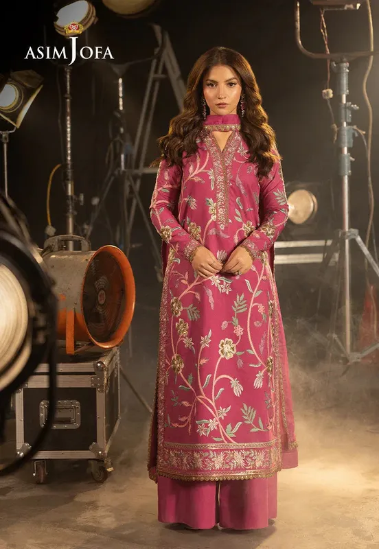 Asim Jofa Festive Collection 25 Green Chiffon – view 1 – Poshaq