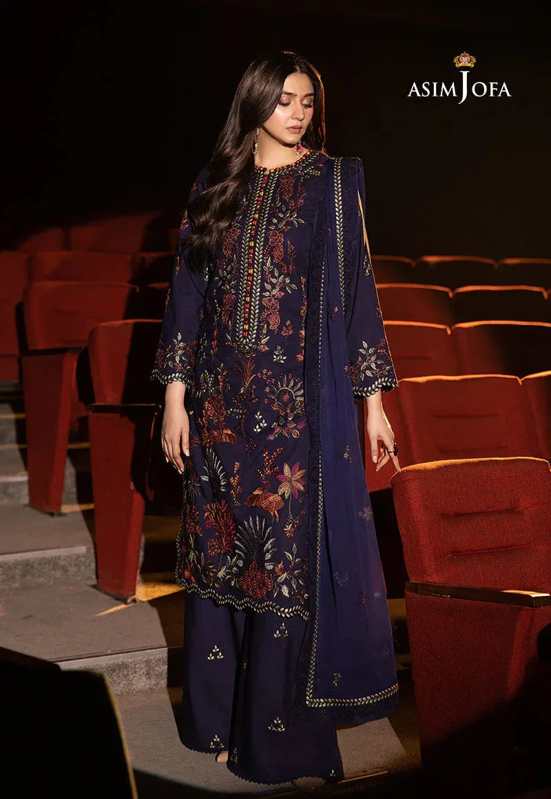 Asim Jofa Festive Collection 25 Maroon Silk – view 1 – Poshaq