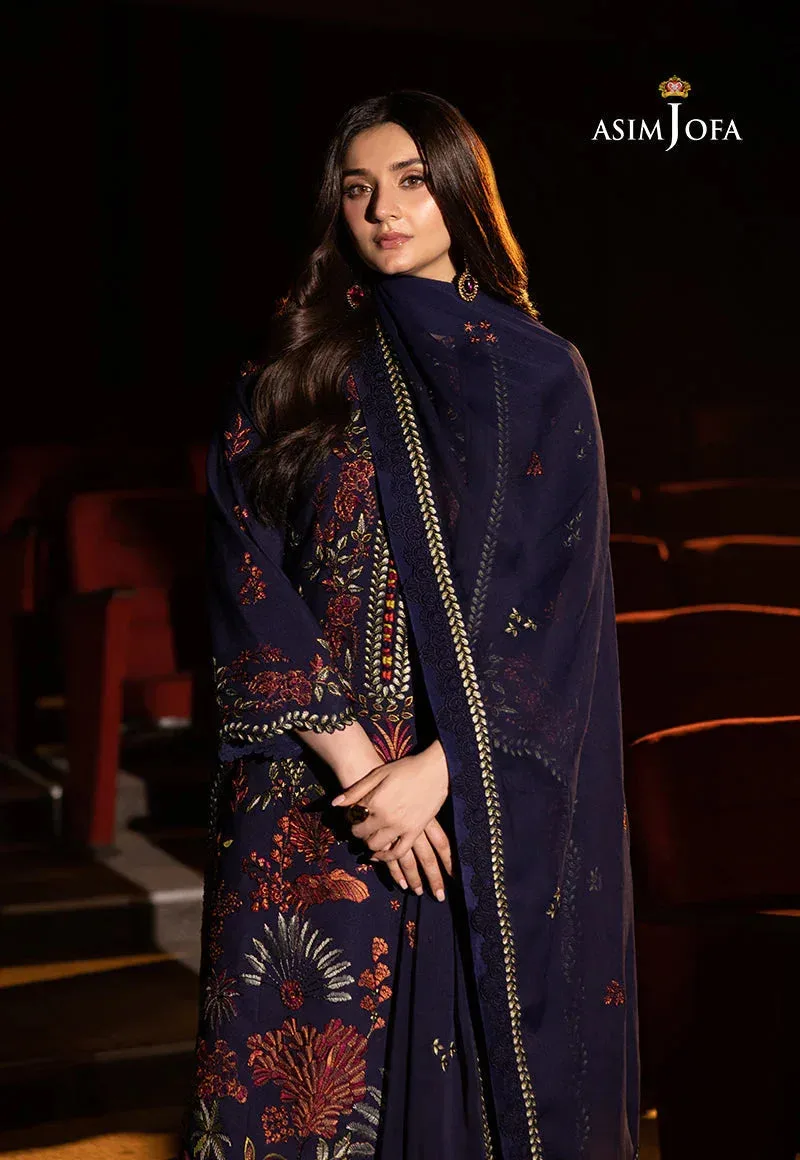 Asim Jofa Festive Collection 25 Maroon Silk – view 4 – Poshaq