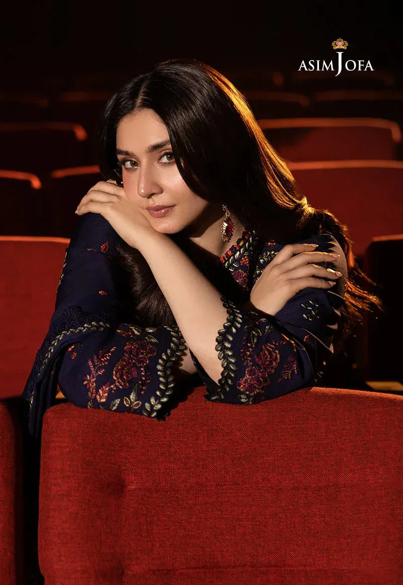 Asim Jofa Festive Collection 25 Maroon Silk – view 5 – Poshaq
