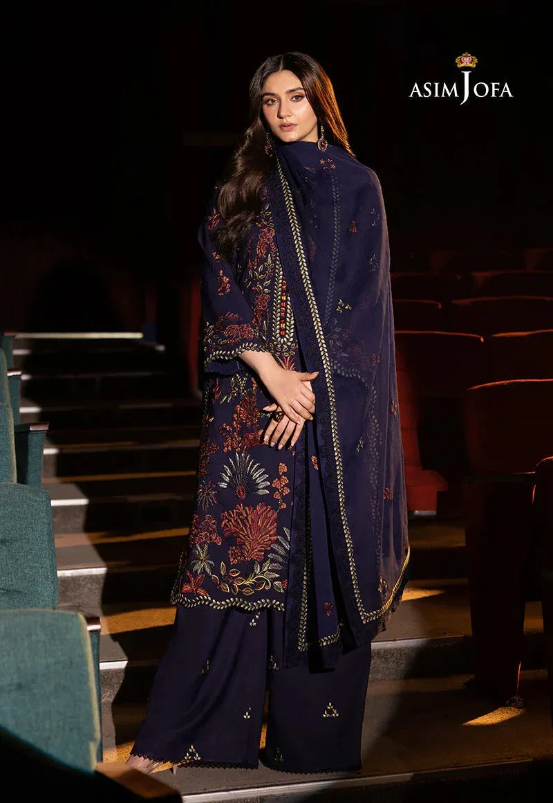 Asim Jofa Festive Collection 25 Maroon Silk – view 6 – Poshaq