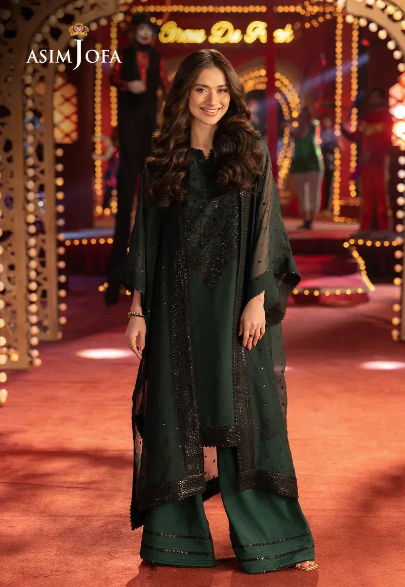 Asim Jofa Festive Collection 25 Black Chiffon – view 1 – Poshaq