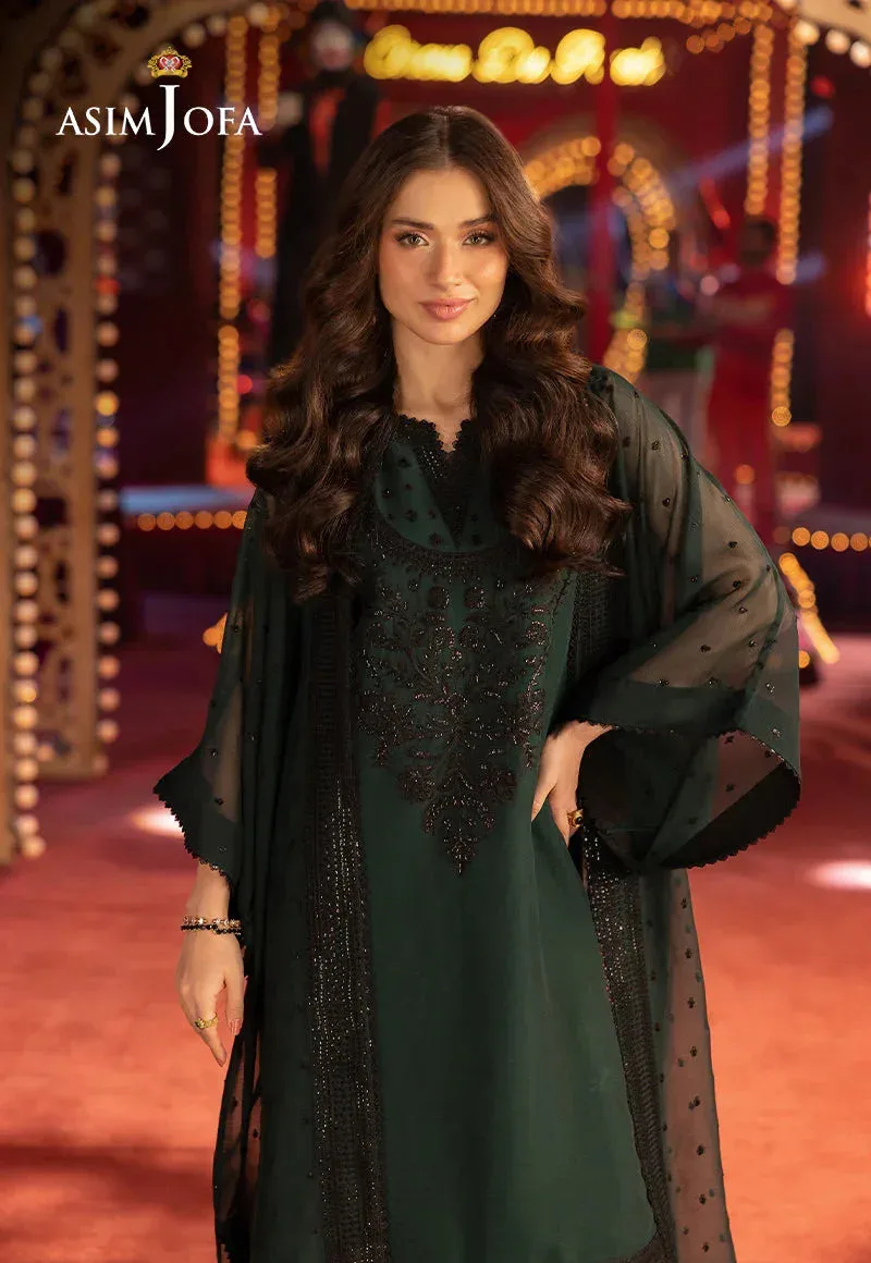 Asim Jofa Festive Collection 25 Black Chiffon – view 3 – Poshaq