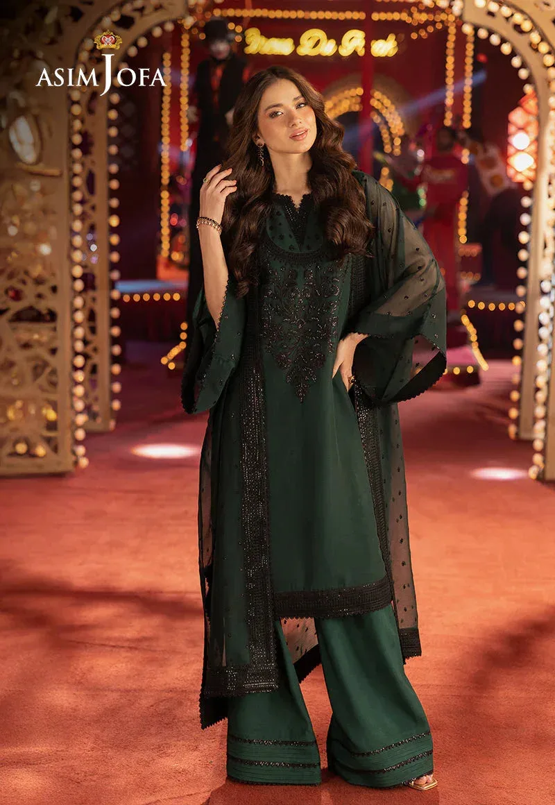 Asim Jofa Festive Collection 25 Black Chiffon – view 5 – Poshaq
