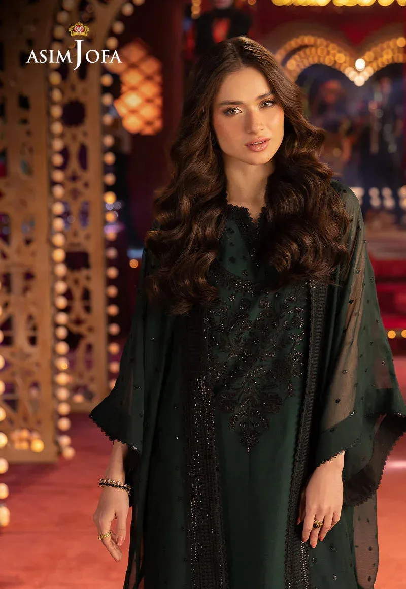 Asim Jofa Festive Collection 25 Black Chiffon – view 6 – Poshaq