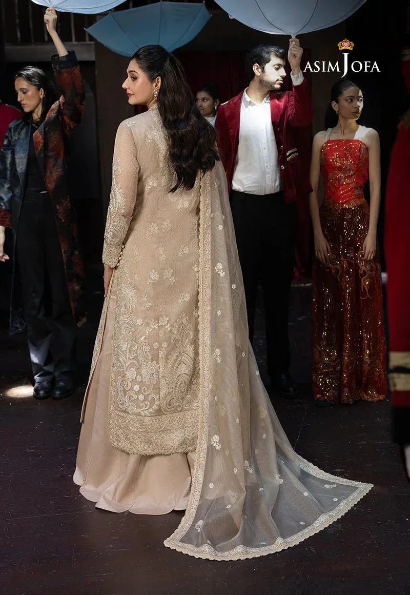 Asim Jofa Festive Collection 25 Beige Net – view 2 – Poshaq