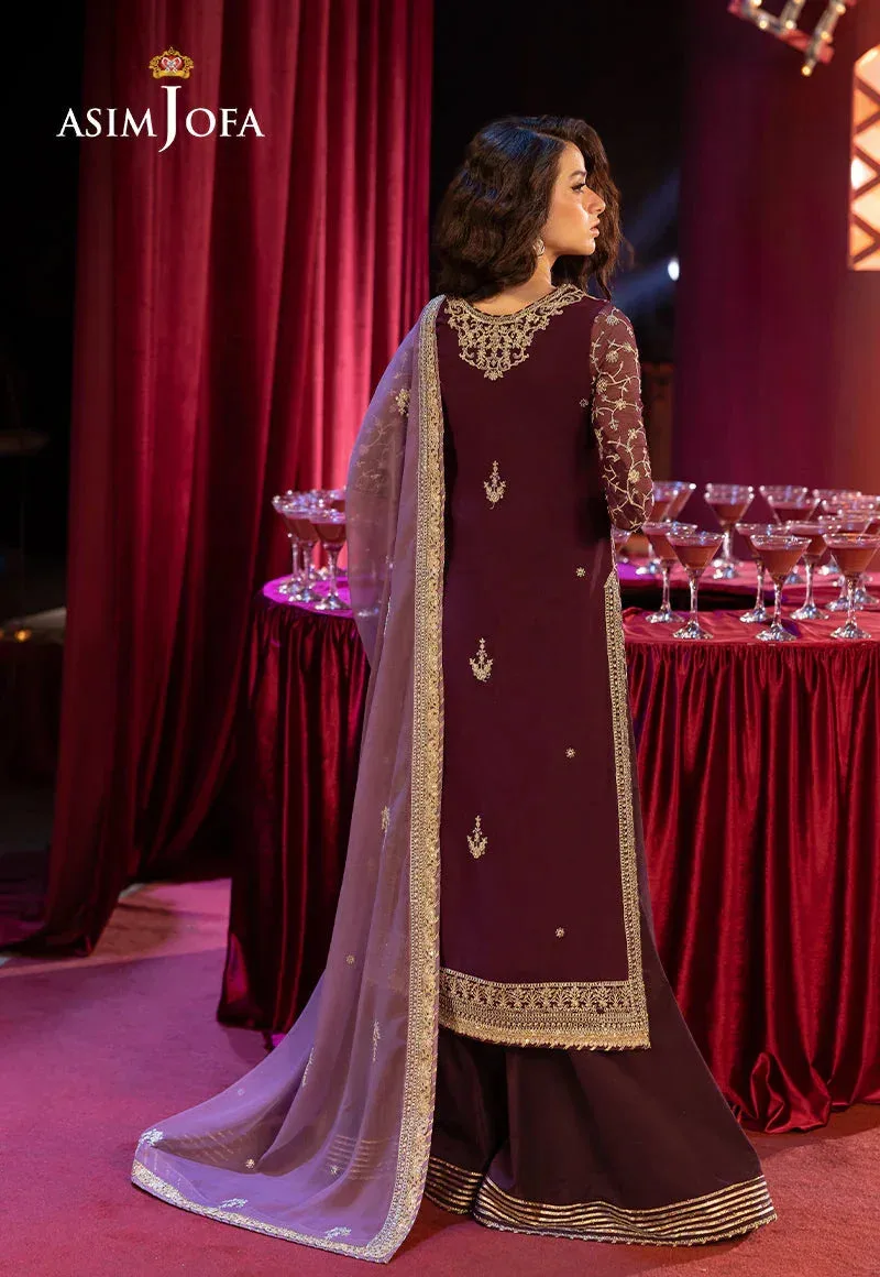 Asim Jofa Festive Collection 25 Gold Chiffon – view 2 – Poshaq
